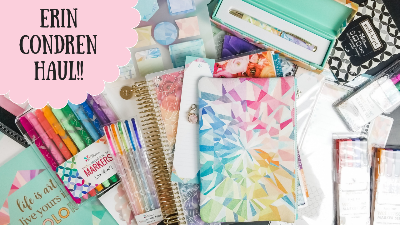 Huge Erin Condren Haul – 2019-2020 Planners Are Here!